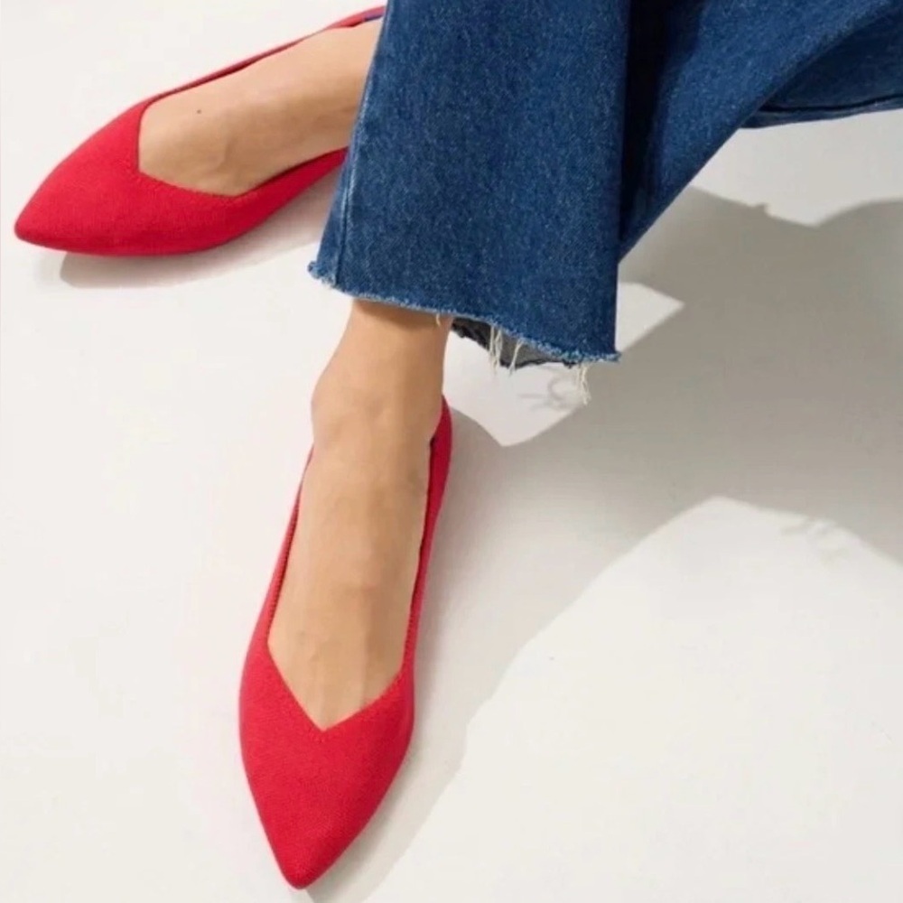 Rothy's Red Pointed-Toe Women's Flats